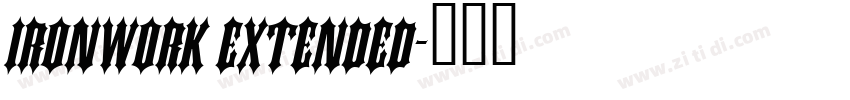 Ironwork Extended字体转换
